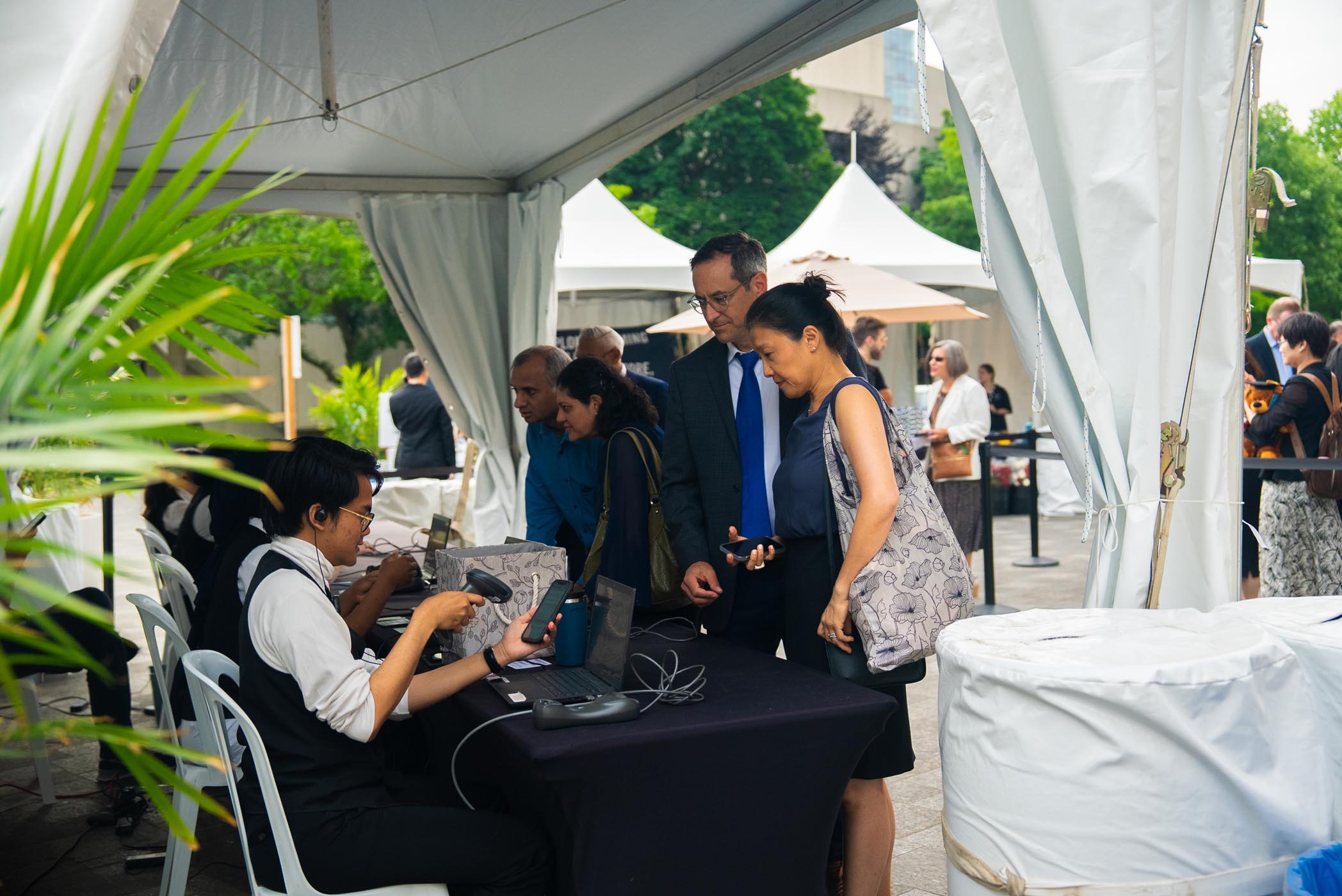 attendee registration at convocation